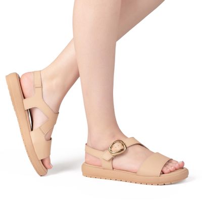 Sandália Campesí Flatform Bege