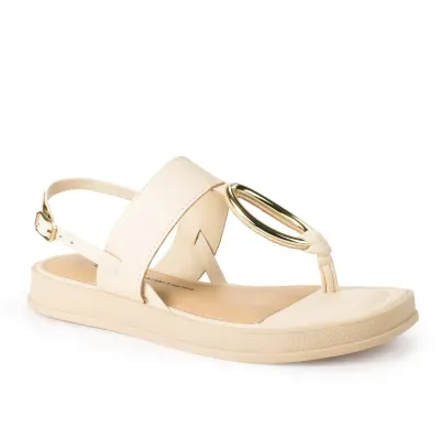 Sandália Dakota Flatform Bege