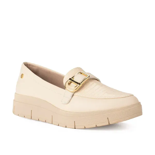 Sapato Campesí Loafer Bege 35