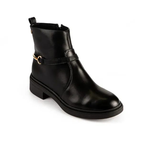 Bota Tanara de Cano Curto Preta 35