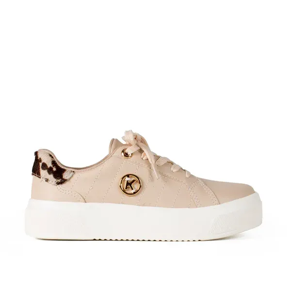 Tênis Kolosh Casual Flatform Bege 34