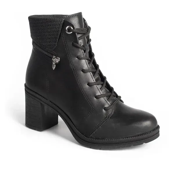 Bota Coturno Mississipi de Salto Bloco Preta 33
