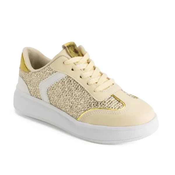 Tênis Pink Cats Infantil Flatform Bege 30