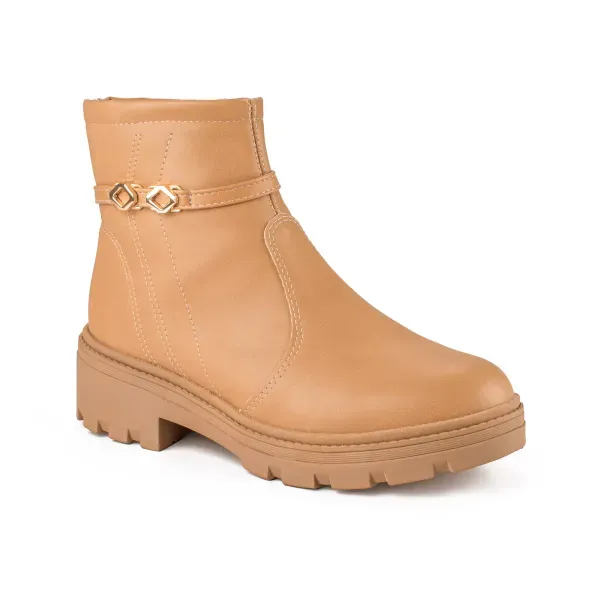 Bota Mississipi de Cano Curto Bege 34