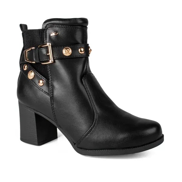 Bota Dakota de Cano Curto Preta 36