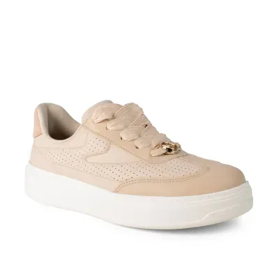 Tênis Casual Feminino Dakota Bege Plataforma