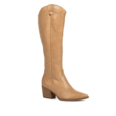 Bota Tanara Country Feminina Bege