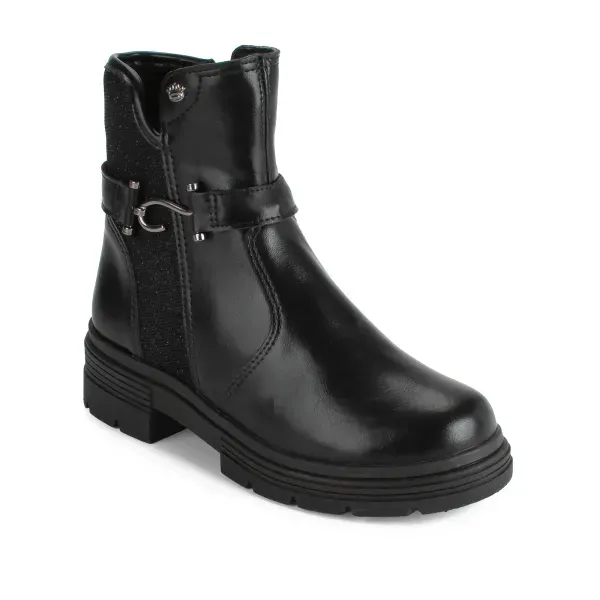 Bota Pink Cats Cano Médio Menina Preta 36