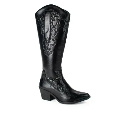 Bota Dakota Western Feminina Cano Longo Preta