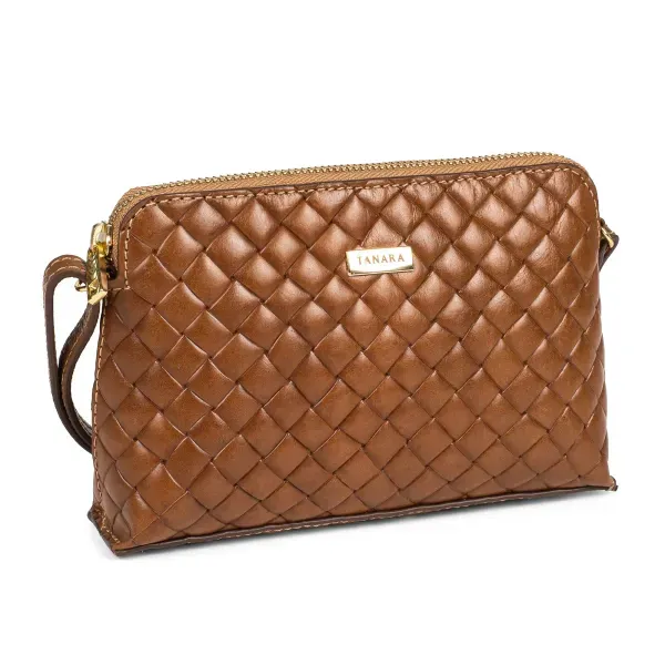 Bolsa Tanara de Couro Caramelo U